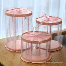 Высокие коробки для тортов свадебная упаковка Favors Dessert Transparent